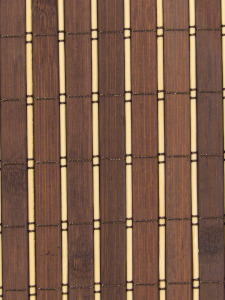 Dvoubarevná bambusová tapeta, hnědočerná. Ideální do kaváren, čajoven